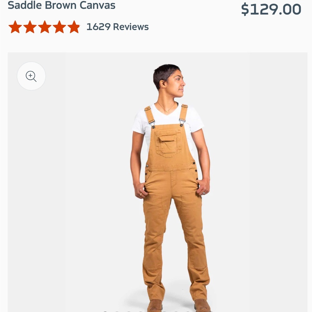 Dovetail Freshley Saddle Brown Overalls